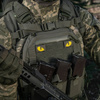 Naszywka Tiger Eyes Laser Cut (para)  - Ranger Green/Yellow