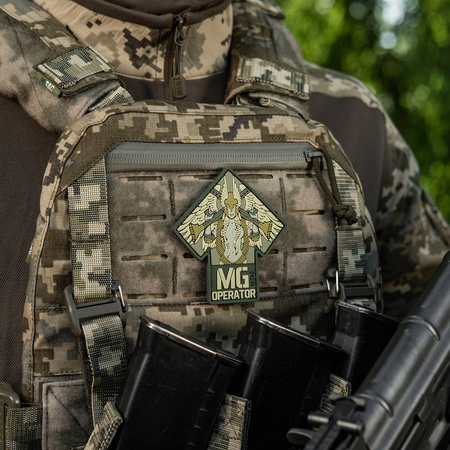 Naszywka MG Operator PVC  - Olive