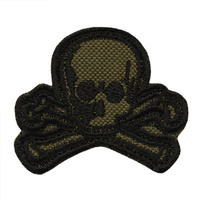 Naszywka Old Skull  - Olive