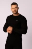Koszulka termoaktywna MERINO, rękaw długi, męska - Black