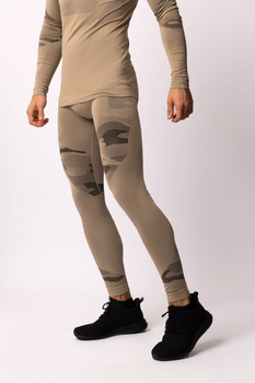 Legginsy termoaktywne TACTICAL, męskie - Sand