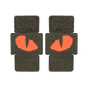 Naszywka Tiger Eyes Laser Cut (para)  - Ranger Green/Red