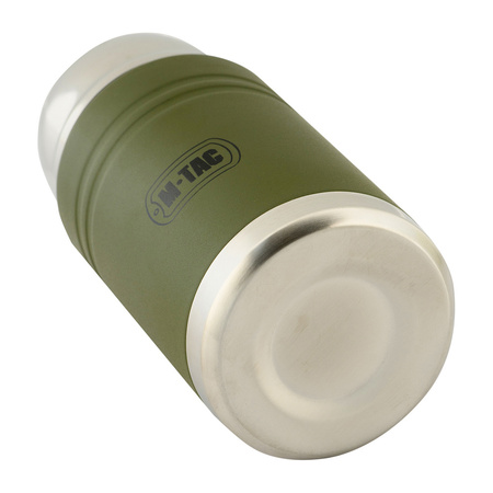 Termos na jedzenie z składaną łyżką ze stali nierdzewnej 750 Ml  - Olive