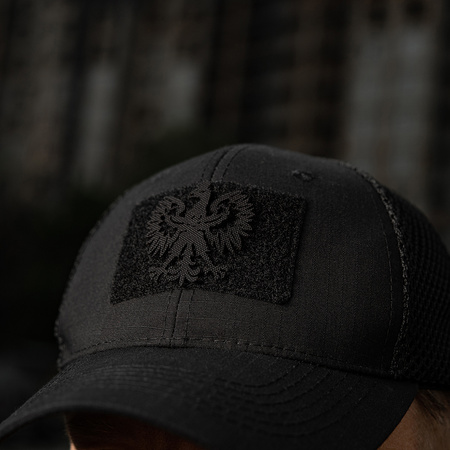 Naszywka Polski orzeł (przechodzi na wylot) Laser Cut  - Black