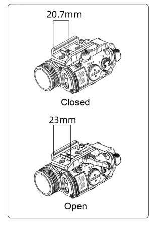 RovyVon GL4 Pro 4-in-1 (Latarka + Laser Zielony + IR), Desert Tan, QD