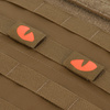 Naszywka Tiger Eyes Laser Cut (para)  - Coyote/Red