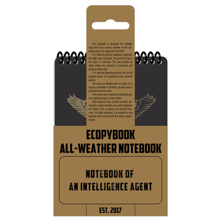 Ecopybook Tactical Notes Agenta Wywiadu  - Color