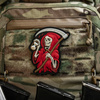 Naszywka Time PCV  - Black/Red