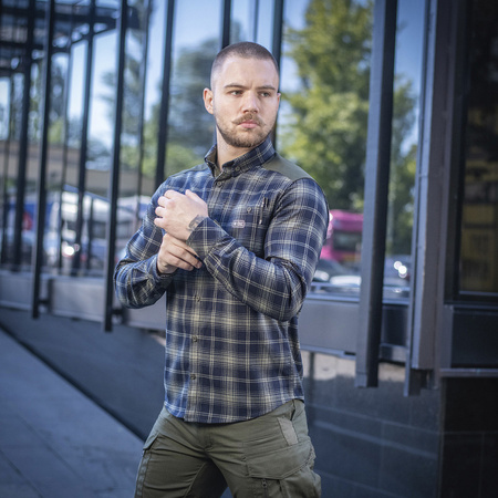 Koszula Redneck Shirt  - Olive/Navy Blue