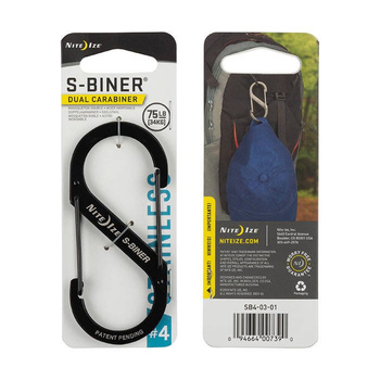 Nite Ize - S-Biner #4 - Czarny - SB4-03-01