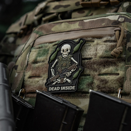 Naszywka Dead Inside  - Black/Olive