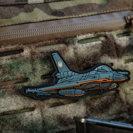 Naszywka F-16 PVC  - Blue