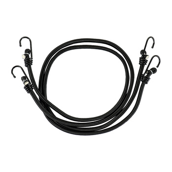 M-Tac Sznurek Elastyczny z Haczykami (2 pcs) - Black