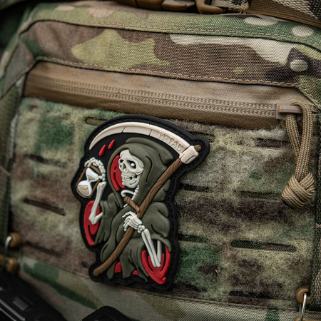 Naszywka Time PCV  - Black/Olive