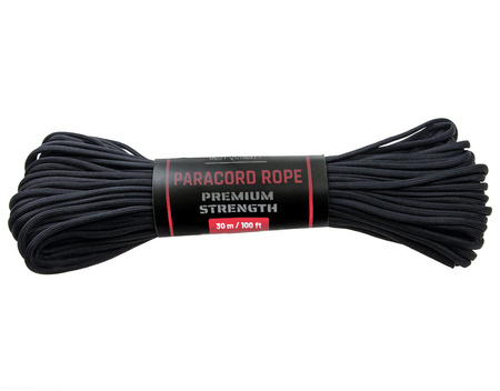 Linka Paracord Premium Strength BSH ADVENTURE Czarna BR-006B