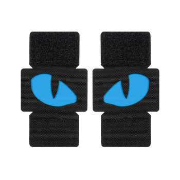 Naszywka Tiger Eyes Laser Cut (para) - Black/Blue