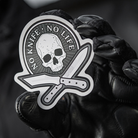 Naklejka No Knife - No Life  - Black