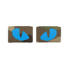 Naszywka Tiger Eyes Laser Cut (para)  - Multicam/Blue