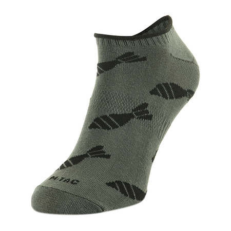 Lekkie letnie Skarpetki Mortar Bombs  - Olive