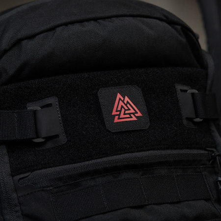 Naszywka Valknut Laser Cut  - Black/Red