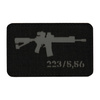 Naszywka AR-15 223/5,56  - Black/Grey