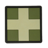 Naszywka Medic Cross Square PVC  - Olive