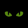 Naszywka Tiger Eyes Laser Cut (para)  - Black/Yellow