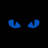 Naszywka Tiger Eyes Laser Cut (para)  - Multicam/Blue