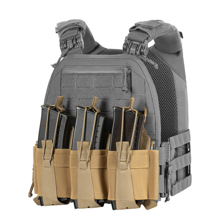 Przeedni Panel na Kamizelkę Taktyczną Cuirass QRS na 3 Magazynki  - Coyote