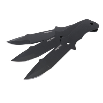 Cold Steel - Noże do rzucania Throwing Knives - 420 - 3 sztuk - Czarne - CS-TH-80KVC3PK