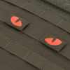 Naszywka Tiger Eyes Laser Cut (para)  - Ranger Green/Red