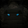 Naszywka Tiger Eyes Laser Cut (para)  - Ranger Green/Blue