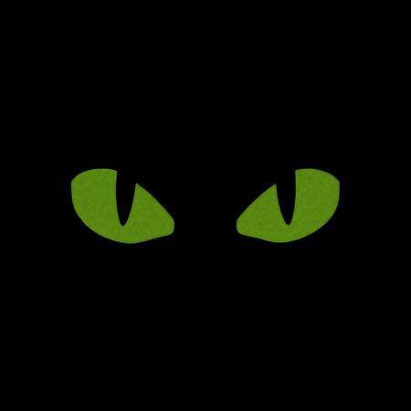 Naszywka Tiger Eyes Laser Cut (para)  - Black/Yellow