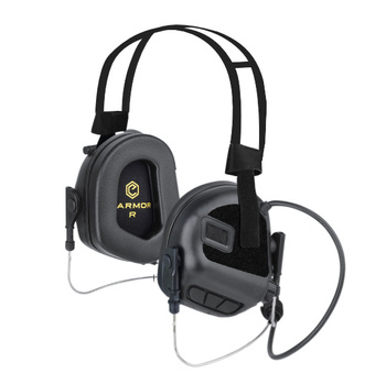 Earmor - Aktywne ochronniki słuchu M31N-Mark3 MilPro - MIL-STD-416 - Czarny - M31NMARK-BK