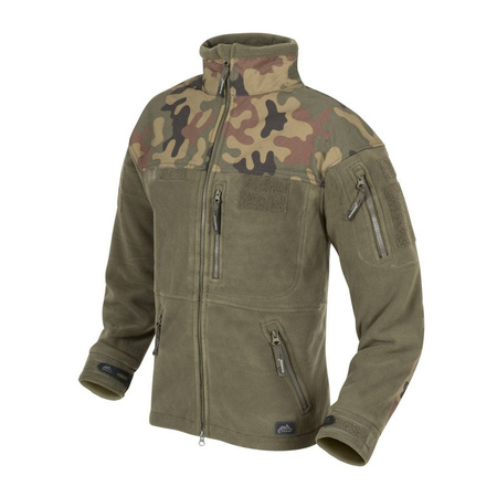 Helikon - Bluza polarowa Infantry - Olive Green/PL Woodland - BL-INF-HF-18