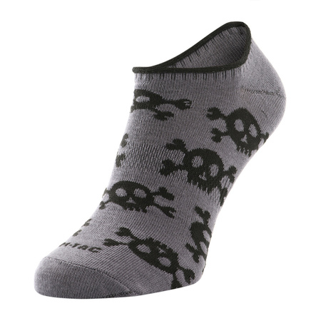 Lekkie letnie Skarpetki Pirate Skull  - Dark Grey