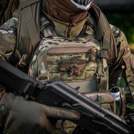 Naszywka Kozacka Ukraina 3D PVC  - Coyote