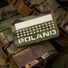 Naszywka Poland (z flagą) 50x80 Laser Cut  - Multicam/GID