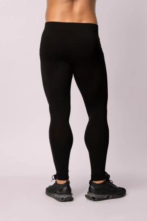 Legginsy termoaktywne MERINO, męskie - Black