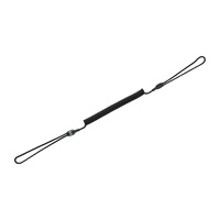 Smycz-Retraktor Medium kombinowana z D-ringiem  - Black