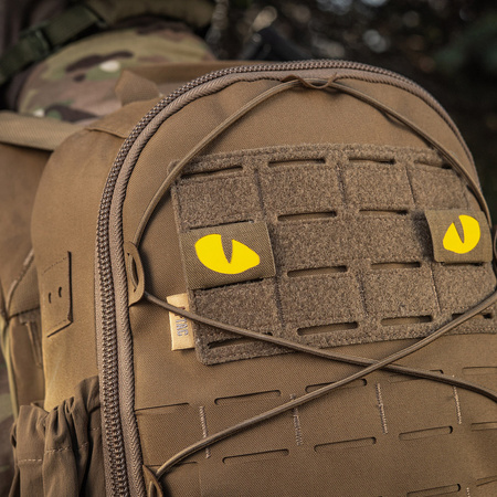 Naszywka Tiger Eyes Laser Cut (para)  - Coyote/Yellow
