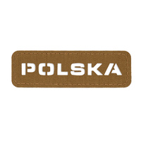 M-Tac naszywka Polska (przechodzi na wylot) 25x80 Laser Cut  - Coyote