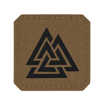 Naszywka Valknut Laser Cut - Coyote/Black