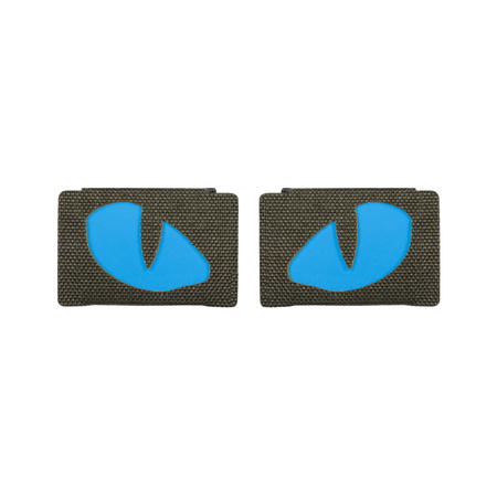 Naszywka Tiger Eyes Laser Cut (para)  - Ranger Green/Blue