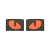 Naszywka Tiger Eyes Laser Cut (para)  - Ranger Green/Red