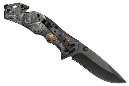 Nóż Ratowniczy BSH ADVENTURE N-353E Sprężynowy