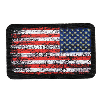 M-Tac naszywka Flaga USA Rewers Retro (80x50mm) - Black/GID