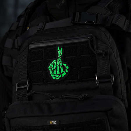 Naszywka Crossed Fingers (Haft)  - Black