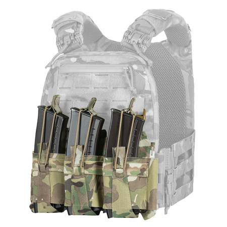 Przeedni Panel na Kamizelkę Taktyczną Cuirass QRS na 3 Magazynki  - Multicam