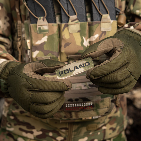 Naszywka Poland 25x80 Laser Cut  - Multicam/Black